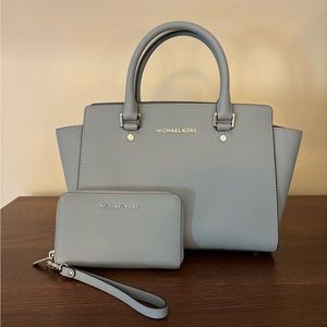 Michael Kors Satchel w/ Coordinating Wallet